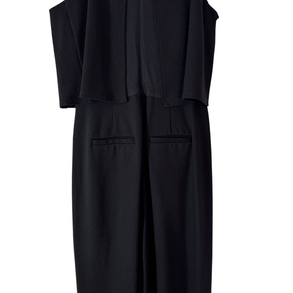 Anthropologie Freya Scalloped Knit Jumpsuit Black Size 2 - Picture 9 of 13